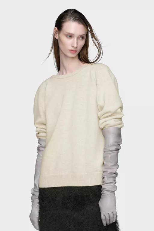 Top de punto de lana - Cuello en V