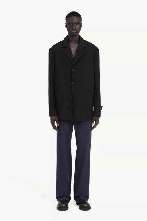 Wool blend suit jacket