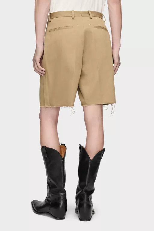 Tailored Cotton Shorts - Shorts