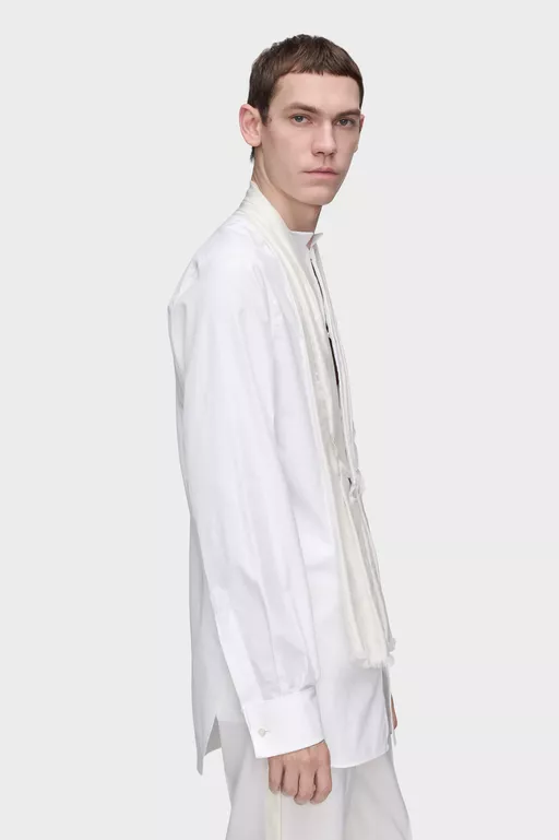 Scarf Tailored Shirt - Shirts