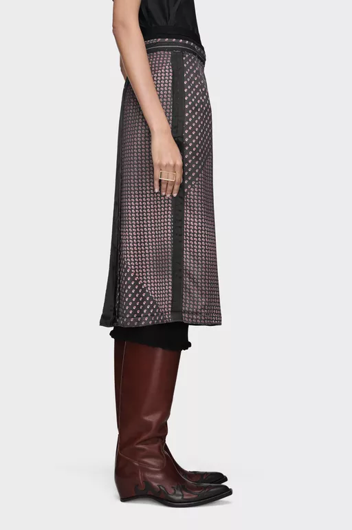 Paisley Print Midi Skirt - Midi Skirts