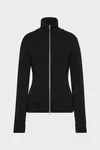 Black - Wool zipped cardigan