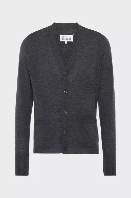Cardigan in misto lana con scollo a V - Completo