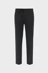 Dark grey - Drawstring wool trousers