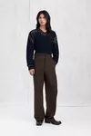 Tapenade - Herringbone Wool Trousers
