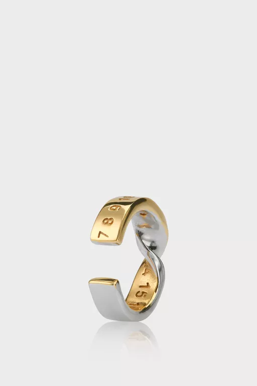 Numeric diamond ear cuff - Earrings