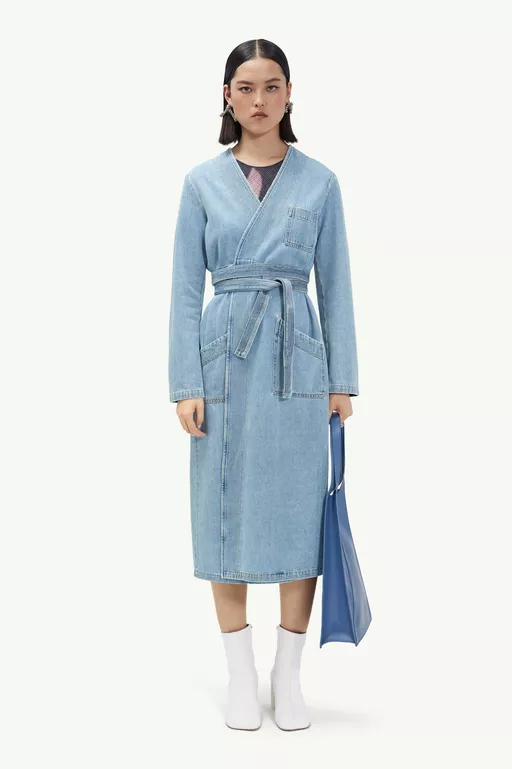 Collarless trench coat - Raincoats