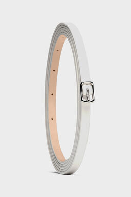 Slim leather belt - Belts