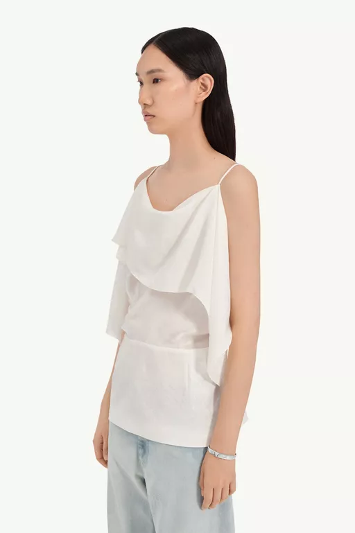 Folded jacquard top - Short-sleeved Top