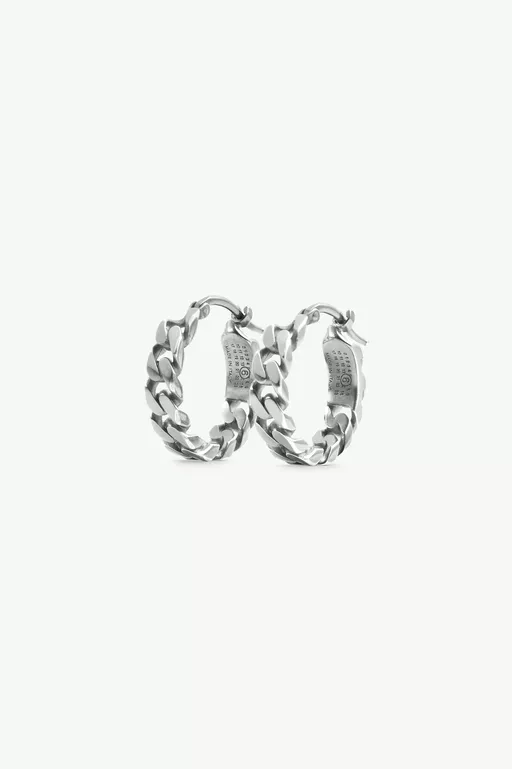 Burnished chain earrings - Earrings