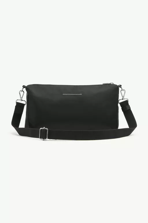 Three-Pocket Nylon Crossbody Messenger Bag - Cross body bag