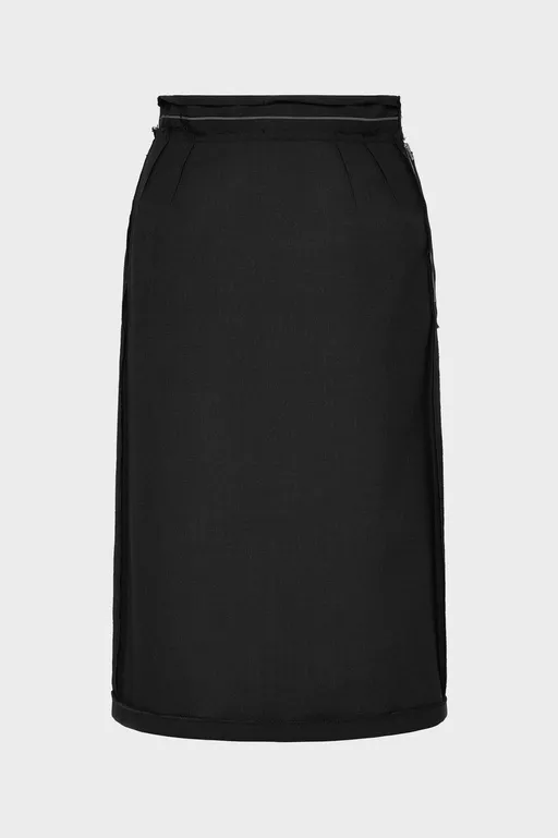 Falda midi con vuelta - Faldas Midi