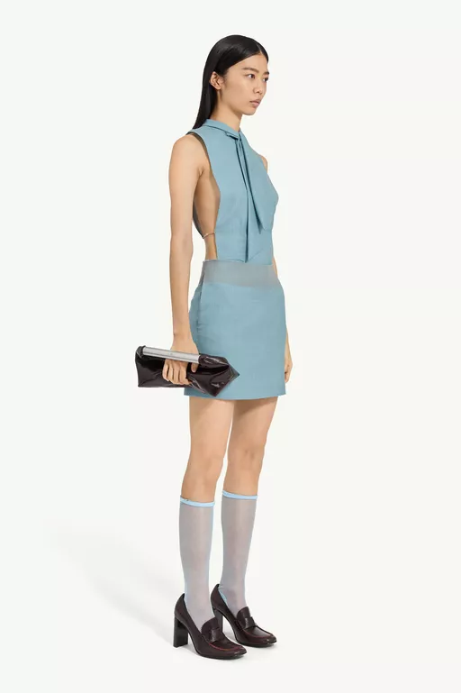 Wool Mini Skirt - Mini Skirt