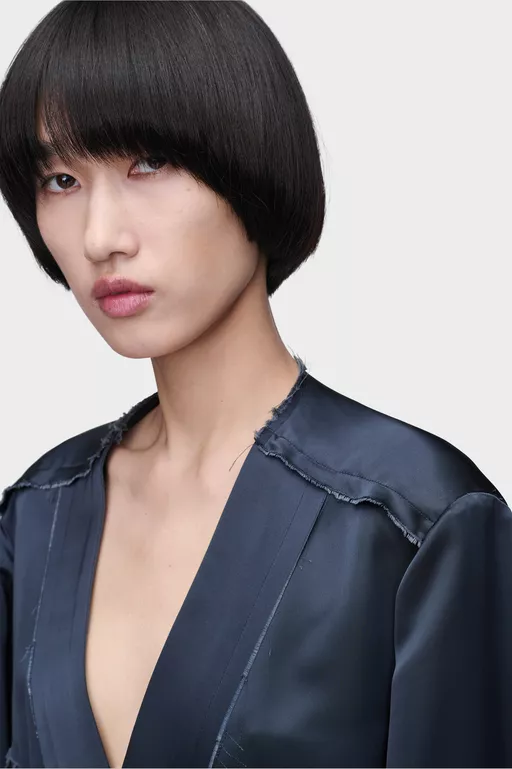 Patchwork Satin Jacket - Jackets