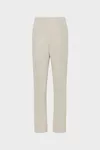 Beige - Creased Cotton silk trousers