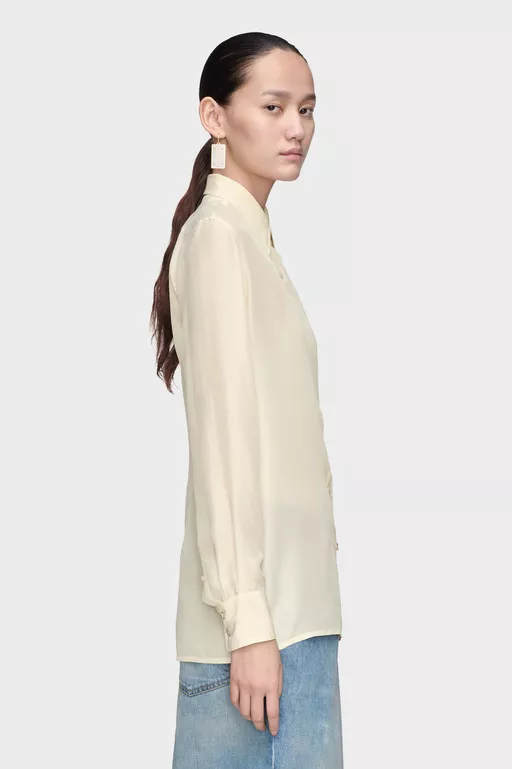 Silk Long-Sleeve Shirt - Shirts