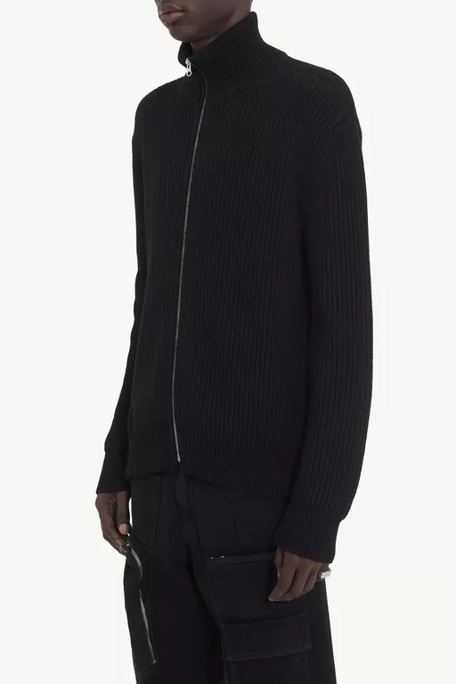 Ribbed Knit Sportsjacket - Jackets