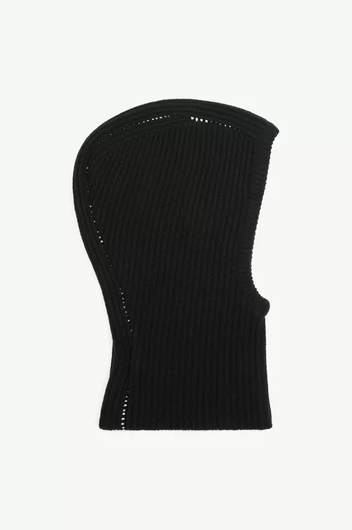 Ribbed wool balaclava - Caps