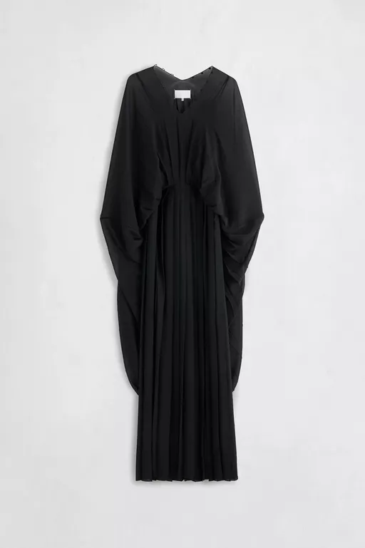 Vestido Largo Tipo Caft&aacute;n con Pliegues - Vestidos Cortos
