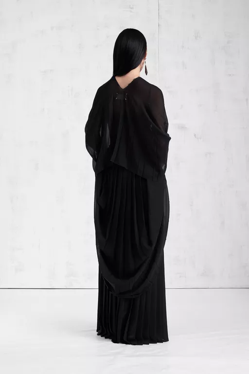 Vestido Largo Tipo Caft&aacute;n con Pliegues - Vestidos Cortos