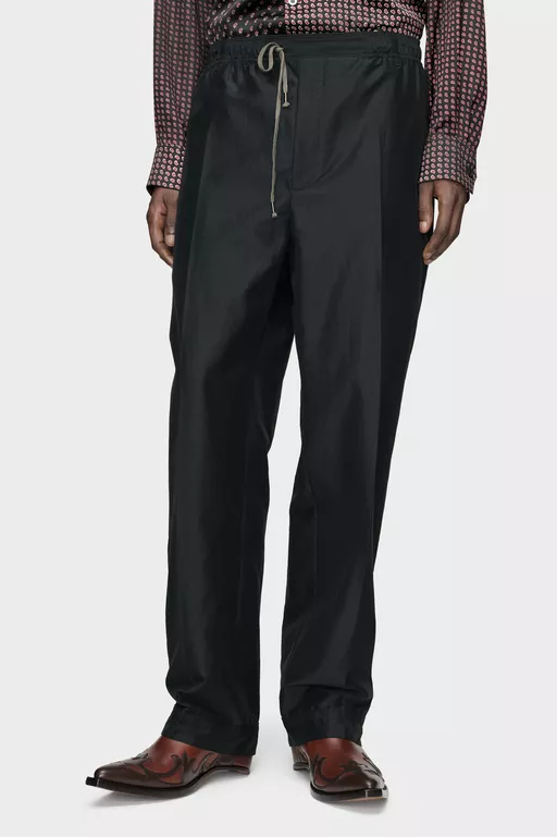 Cotton Drawstring Trousers - Pants