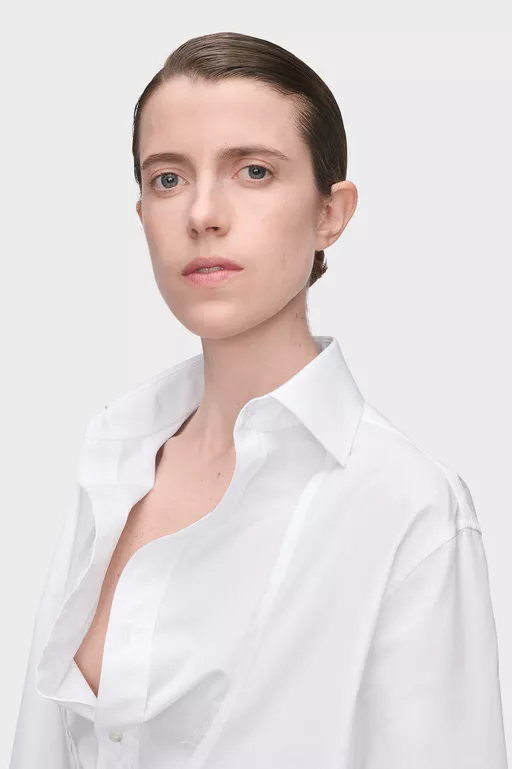 Camisa con cuello plegado - Camisas