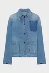 Azul medio vintage - Camisa vaquera
