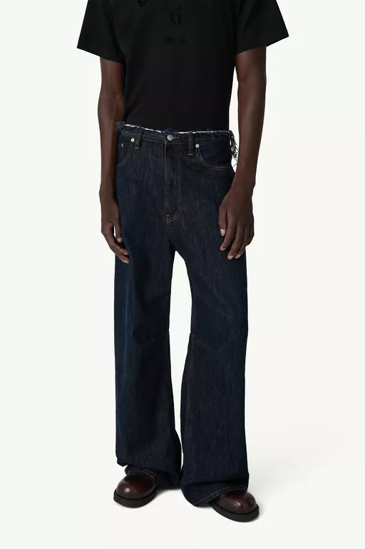 Wide-leg denim jeans - Denim