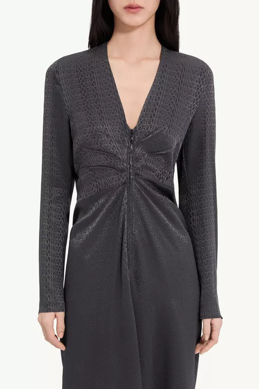 Jacquard wrap dress - Midi Dress