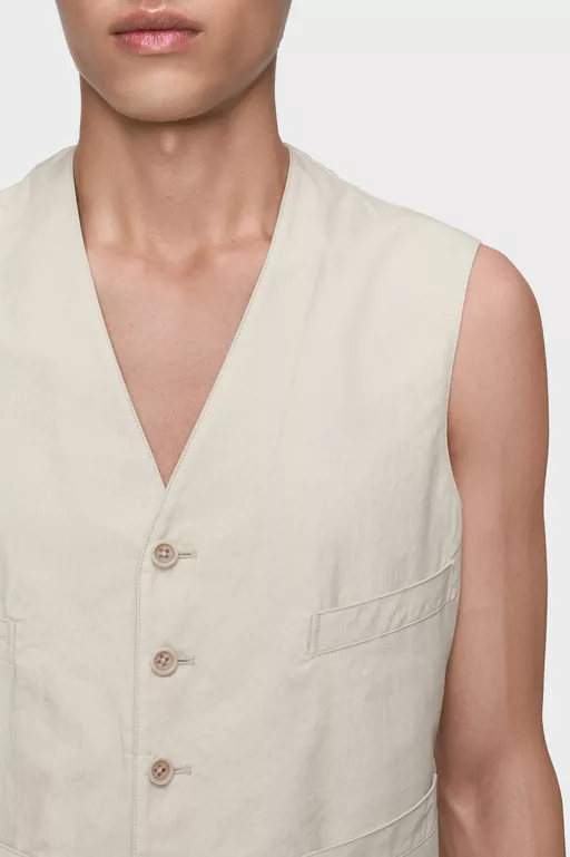 Cotton silk gilet - Waistcoats