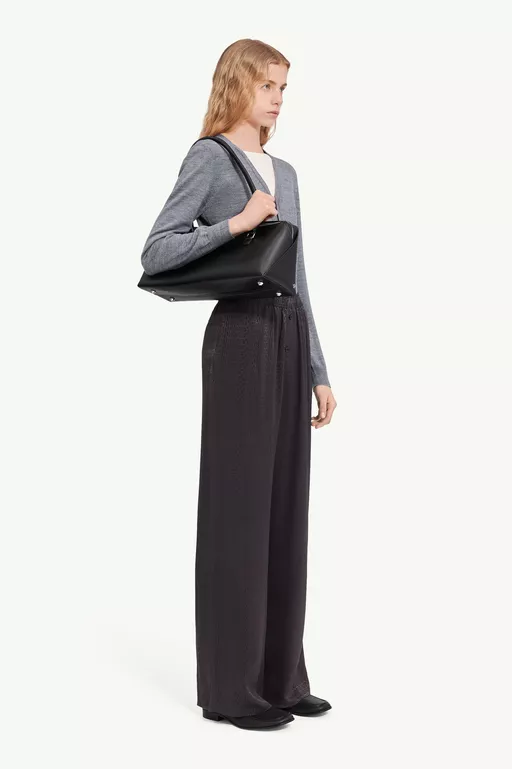 Viscose blend jacquard trousers - Pants