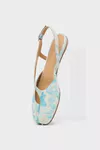 White and light blue - Tabi Slingback Ballerina