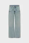 Light Blue - Straight-Leg Jeans