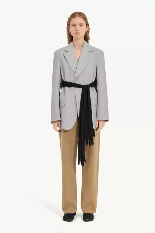 Wool-blend blazer with gloves - Jackets
