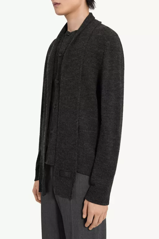 Scarf knit cardigan - Cardigan