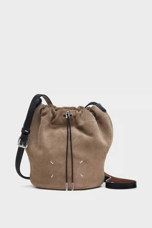 Drawstring Crossbody Bucket - Shoulder Bags