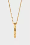 Gold - Collana con pendente ad anello e logo