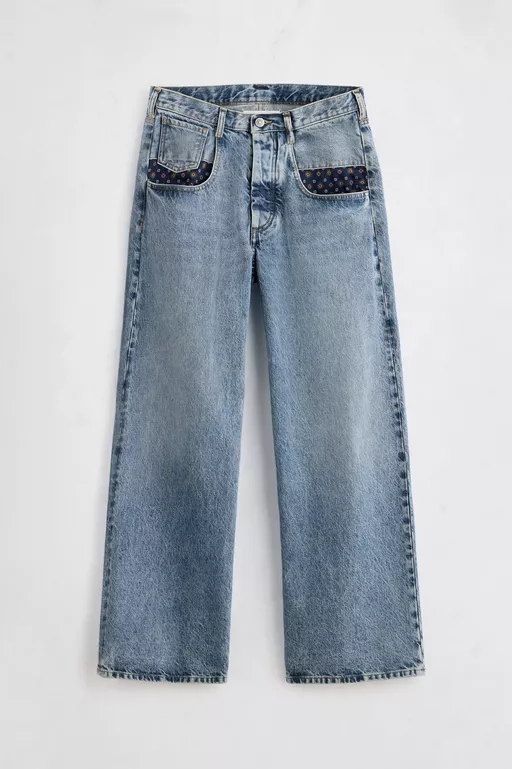 Pocket Square Jeans - Denim