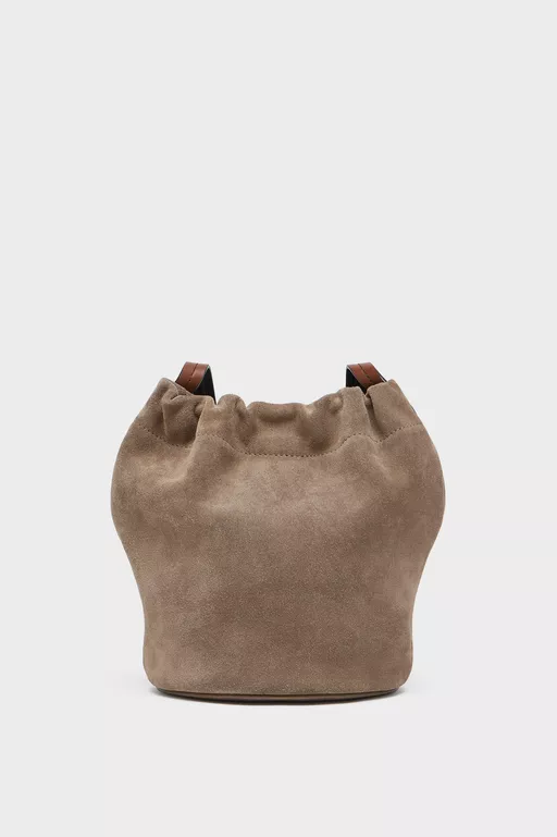 Drawstring Crossbody Bucket - Shoulder Bags