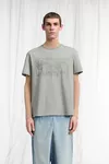 Light Grey - Wax Treatment Cotton T-Shirt