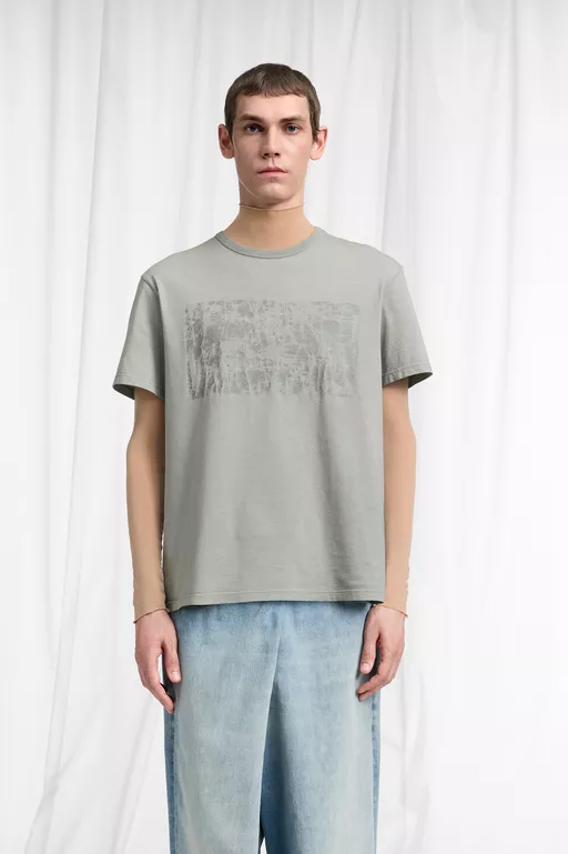 Wax Treatment Cotton T-Shirt - T-shirts