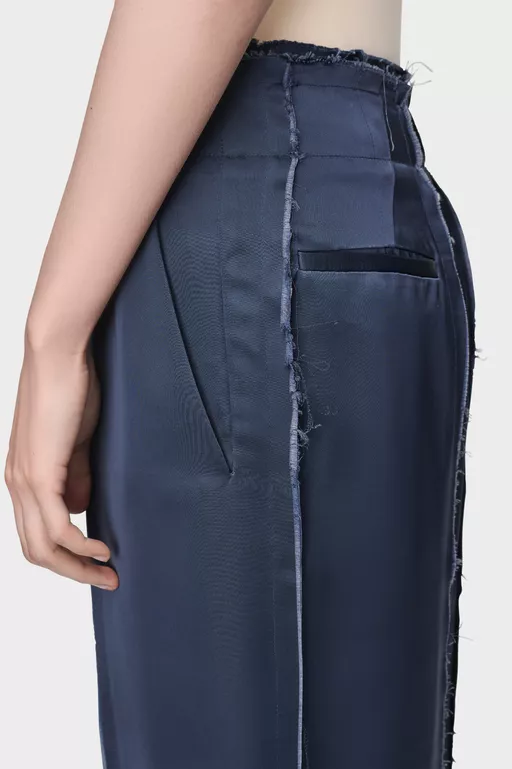 Seidenshorts mit Patchwork - Shorts