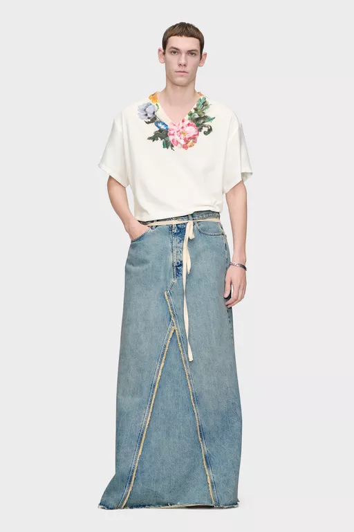T-shirt in jersey con stampa floreale - T-shirts