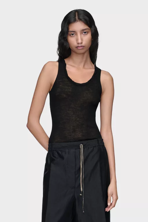 Twisted Knit Tank Top - Tops