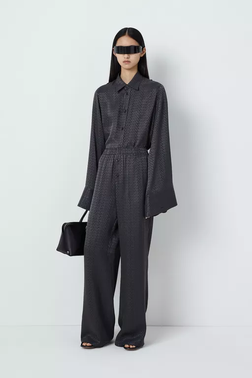 Viscose blend jacquard shirt - Shirts