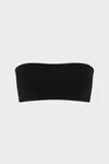 Schwarz - Tr&auml;gerloses Bandeau-Top
