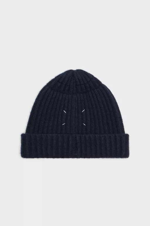 Virgin wool ribbed beanie - Caps