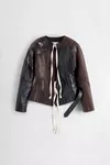 Brown - Assemblage Calf Leather Jacket