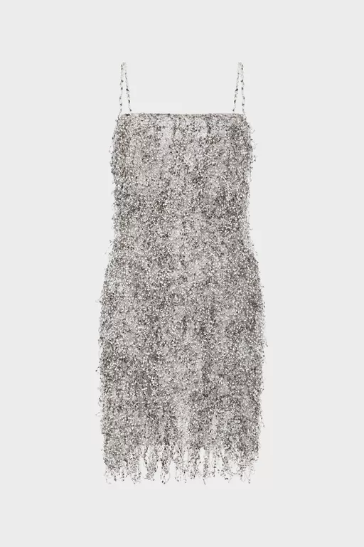 Dipped Dots Slip Dress - Mini Dress