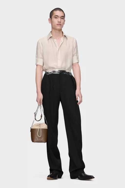 Taped Wool Trousers - Pants